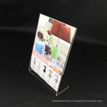 A4 Slanted 8.5 x 11 Insert Menu Brochure Stand Clear Acrylic Sign Holder